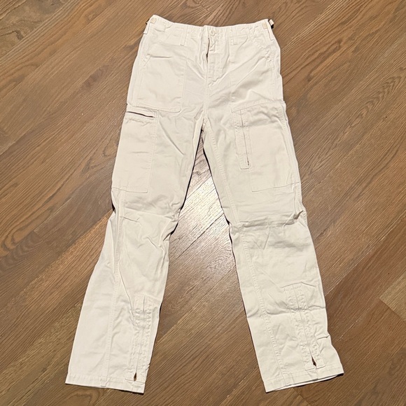 Re/Done Pants - Re/Done Light off- white Cargo Pants